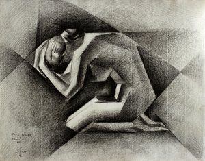 Truchlící geometrický útvar od Corné Akkers