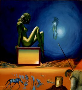 Surrealistický sen o zelené ženě od Corné Akkers
