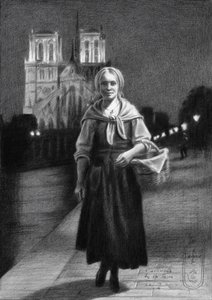 Večer žen v Notre Dame od Corné Akkers