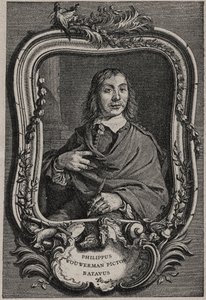 Portrét Philipse Wouwermana nebo Philippa Wouwermanse 1619-1668 holandský malíř - rytina Nicolase-Gabriela Dupuise podle Cornelis Visscher od Cornelis (after) Visscher