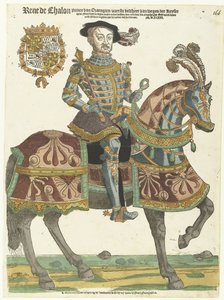 Portrét René de Châlon na koni