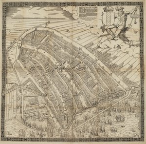 Německy: Die berühmte Handelsstadt Amsterdam
nizozemsky: De vermaerde koopstadt van Amstelredam