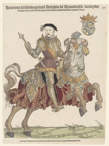 Portrét francouzského krále Jindřicha II. na koni, 1542-1543