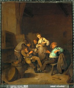 Holandská hospoda (olej na plátně) od Cornelis Bega