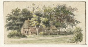 Farma mezi stromy od Cornelis Bernardus Buijs