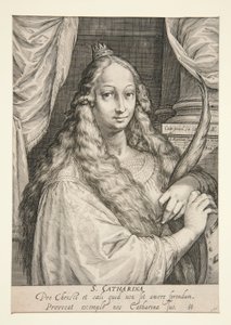 Svatá Kateřina Alexandrijská od Cornelis Boel