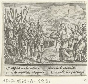 Abraham a Melchisedech The Life of Abraham (název série) od Cornelis Bos
