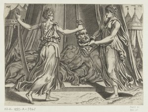 Judith s hlavou Holoferna od Cornelis Bos