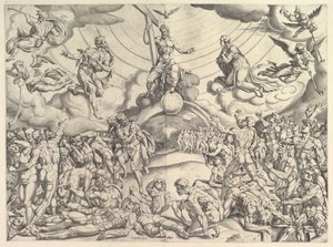 Poslední soud, ca. 1548-50. od Cornelis Bos