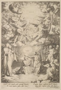 Křest Krista, ca. 1600 od Cornelis Cornelisz van Haarlem