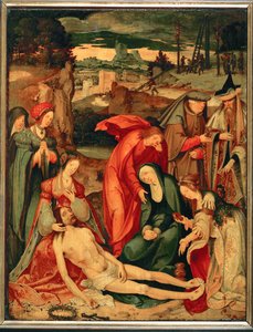 Deplorace (malba na dubovém dřevě)