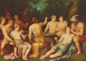 Korupce světa před potopou, 1619 od Cornelis Cornelisz van Haarlem