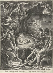 Klanění pastýřů od Cornelis Cort