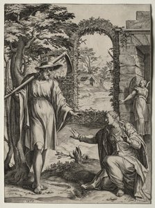 Kristus se zjevuje Marii Magdaleně od Cornelis Cort