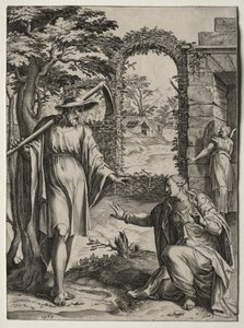 Kristus se zjevuje Marii Magdaleně, 1567. od Cornelis Cort