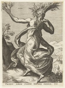 Daphne Bohyně a nymfy (název série) od Cornelis Cort