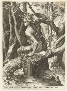 Dryas (název na objektu) Bohyně a nymfy (název série) od Cornelis Cort