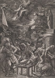 Umučení svatého Vavřince, 1571. od Cornelis Cort