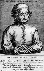 Portrét Hieronyma Bosche, 70. léta 16. století. od Cornelis Cort