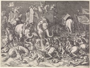 Bitva o Zama mezi Scipio a Hannibal, v noci