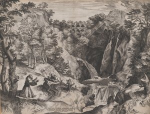 Svatý František dostává stigmata, 1567. od Cornelis Cort