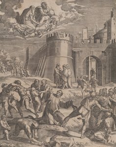 Umučení svatého Štěpána, 1576. od Cornelis Cort