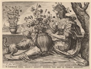Vonící od Cornelis Cort after Frans Floris I