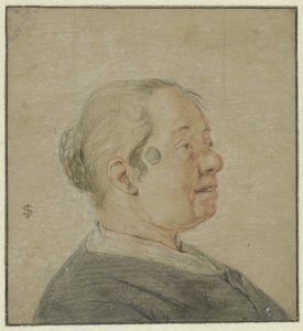 Busta ženy, otočená přímo z profilu od Cornelis Dusart (possibly)