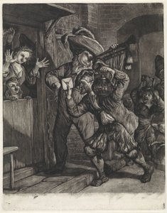 Loterie v Grootebroeku, 1694 od Cornelis Dusart