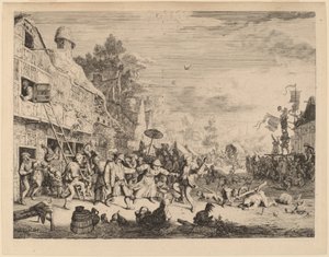 Vesnické slavnosti od Cornelis Dusart