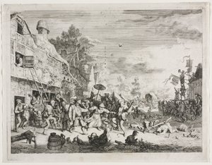 Vesnice Féte. od Cornelis Dusart