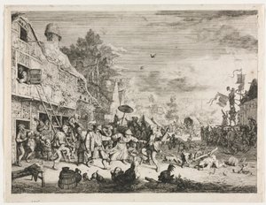 Vesnická párty. od Cornelis Dusart