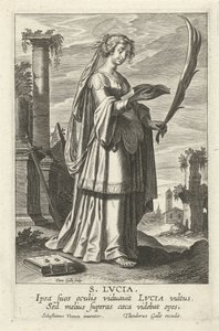 H. Lucy Mirror of the Illustrious Virgins (název série) od Cornelis Galle (I)