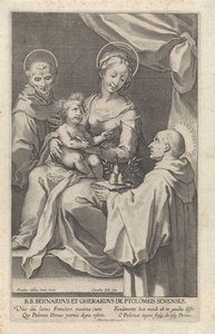Marie s dítětem a sv. Bernard ze Sieny a sv. Gerardus