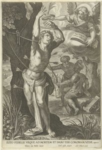 Umučení svatého Šebestiána od Cornelis Galle (I)