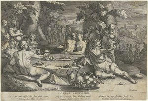 Hříšný život ve dnech Noemových Sic erat in diebus Noe (titul na objektu) od Cornelis Galle (I)