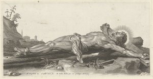 Ukřižovaný Kristus na zemi od Cornelis Galle (II)