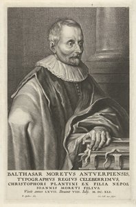 Portrét Balthasara Moretuse od Cornelis Galle (II)