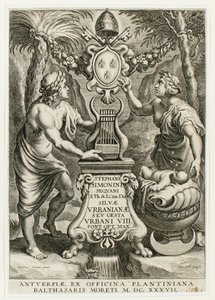 Titulní strana z knihy Silvae Urbanianae od Cornelis Galle I