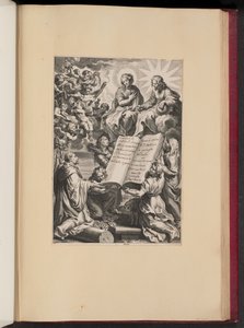 Titulní strana pro Louis Blosius, Opera od Cornelis Galle I after Sir Peter Paul Rubens