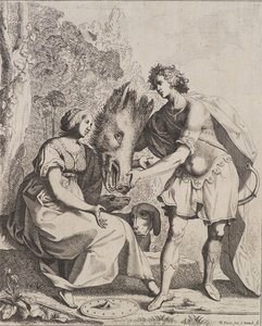 Meleager a Atalanta od Cornelis I Danckerts