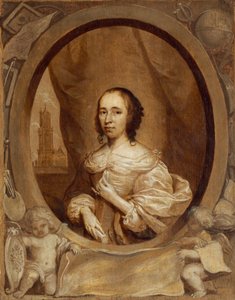 Anna Maria van Schurman od Cornelis Jonson van Ceulen