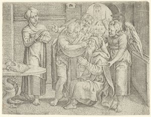 Uzdravení Tobita Historie Tobiáše (název série) od Cornelis Massijs