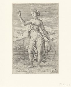 Pozor Prudencia (název na objektu) Ctnosti (název seriálu) od Cornelis Massijs