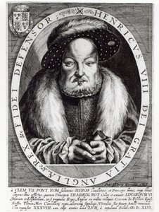 Portrét Jindřicha VIII., vyrytý Peterem Isselburgem, 1646