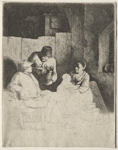 Matka sedící v hostinci, střední 1600s. od Cornelis Pietersz Bega