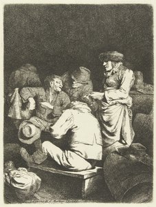 Majitelka a společnost v hostinci od Cornelis Pietersz. Bega