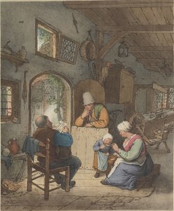 Čtečka novin v interiéru od Cornelis Ploos van Amstel