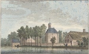Vesnice Hoogmade od Cornelis Pronk (possibly)