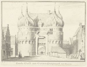 Starý Oosterpoort nebo Gevangenpoort v Hoornu od Cornelis Pronk